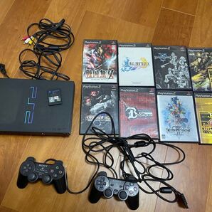 プレイステーション2本体 & カセット 8本 & プレイデータ