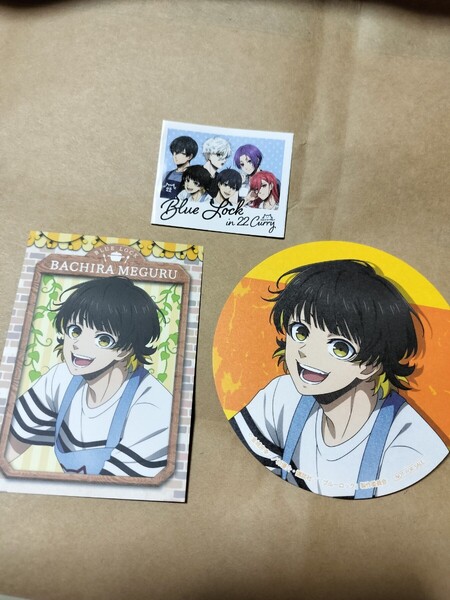 非売品 蜂楽廻 蜂楽 3点セット 22カレー ブルーロック ブルロ コースター 旗 イラストカード 特製カード