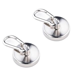 マグネットフック 直径32mm 強力磁石 フック 垂直耐荷重10kg 2個セット
