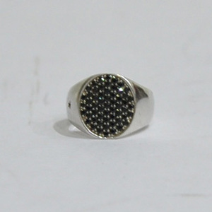 De Jaegherdo*ya гель серебряный черный бриллиант кольцо Y-22709B