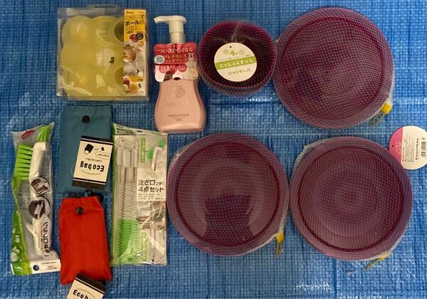 雑貨 10個 セット サムライウーマンハンドソープ カラフルプレート 丸氷 エコバック 掃除用品