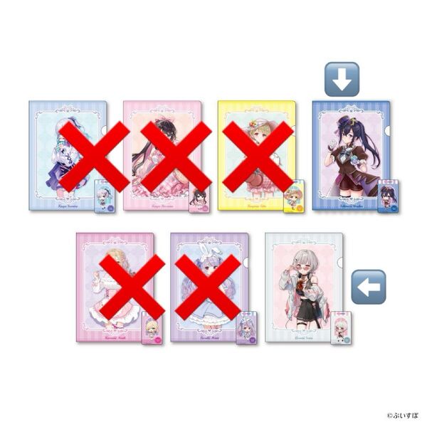 ぶいすぽっ! GIGO 限定 クリアファイル クリアしおり 空澄セナ 一ノ瀬うるは