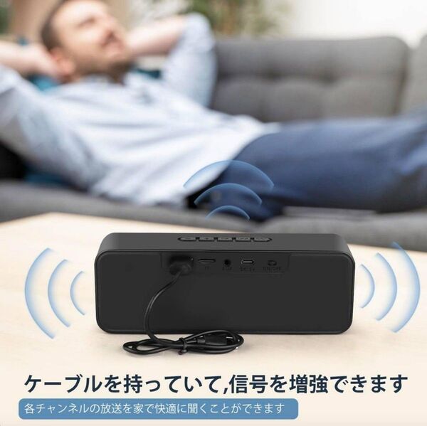 ワイヤレススピーカー ポータブル Type-C充電 Bluetooth ブルー
