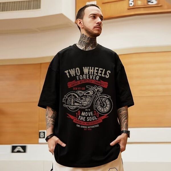 『ストリートT⑪』2XL 半袖 ブラック Tシャツ フロントプリント