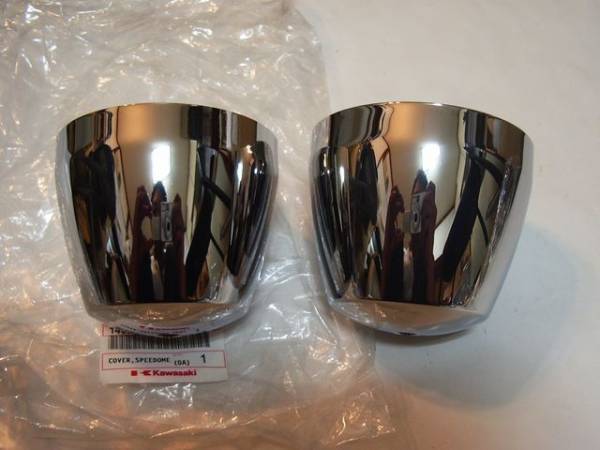 KAWASAKI純正 ゼファー 400 新品 メッキ メーター ロアー カバー セット ゼファー550 ZEPHYR550 ZEPHYR400