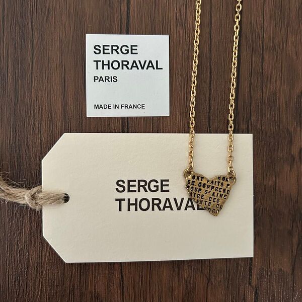 SERGE THORAVAL 愛の詩集 ゴールドネックレス