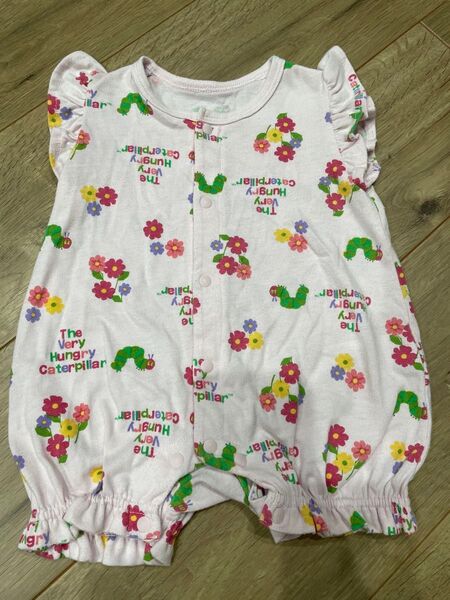 はらぺこあおむし ロンパース 60サイズ