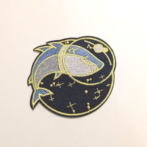新品 くじら ワッペン アイロン 刺繍 パッチ アイロンワッペン 海 入学式 キッズ