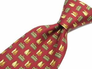 TRUSSARDI( Trussardi ) silk necktie fruit design Italy made 844773C184R04