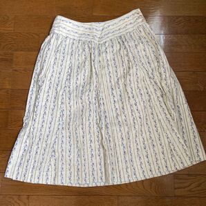 イマージュ花柄スカート白 ウエスト67cm