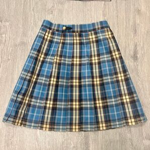 【新品】品川女子高等学校 プリーツスカート リボンセット 青チェック コスプレ 制服 JK