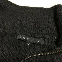 ★theory セオリー★メンズ ジップアップ ニット セーター グレー ウール キャメル size 38 カーディガン_画像5