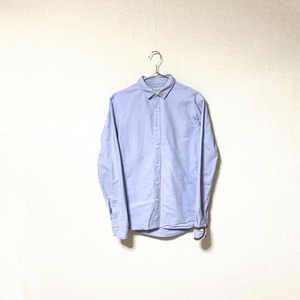 *Kolor* men's long sleeve shirt cotton light blue light blue tyrolean tape 