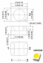 3528 LEDチップ　ブルー 30個セット！ Chip LED SMD_画像2