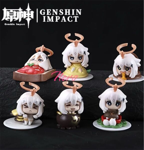 【新品】 原神 パイモン ミニフィギュア 6体セット