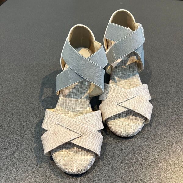 【新品☆LLサイズ】ヒールミー サンダル ウェッジソール シンプル