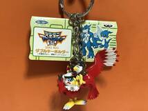 レア 非売品 デジモンアドベンチャー 02 ダブルキーホルダー ホークモン アクィラモン デジモン キーホルダー 本郷あきよし グッズ_画像1