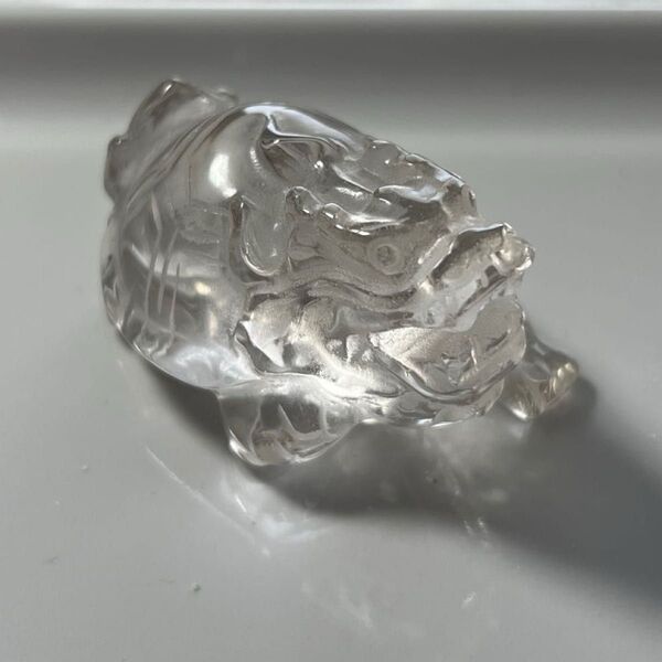 ロングイ 水晶 置物 スモーキー 天然石