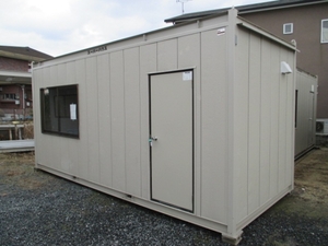 [ Miyagi Fukushima ] super house container storage room unit house 4 tsubo used temporary prefab real . raw . shop storage warehouse office work place 8 tatami .. direct sale place 