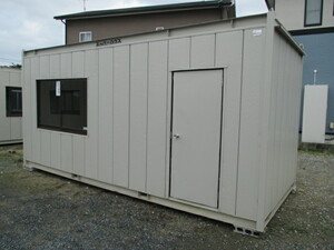 [ Nara Osaka Wakayama three-ply Kyoto Osaka Hyogo ] super house container storage room unit house 4 tsubo used temporary prefab . storage warehouse office work place 8 tatami 