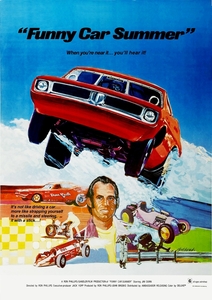 ポスター★70'sドラッグレースムービー『Funny Car Summer』（ファニーカー・サマー）バラクーダ/モパー/Mopar/NHRA/ムーンアイズ