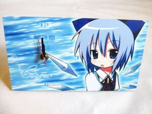 【即決】東方Project 時計　クロック　チルノ サイズ 約 23cm × 13cm/ラスト1個のみ