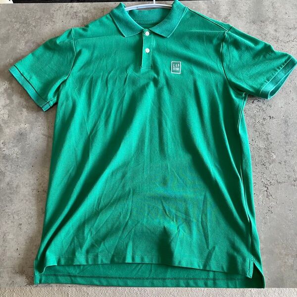 Lサイズ☆新品 GAP ポロシャツ 緑 グリーン ギャップ EST.1969 半袖 シャツ