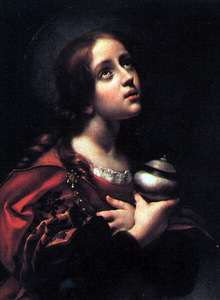 模写油絵 Carlo Dolci_聖女マグダレーナMA1340ユーラシアアート 絵画,油彩,宗教画