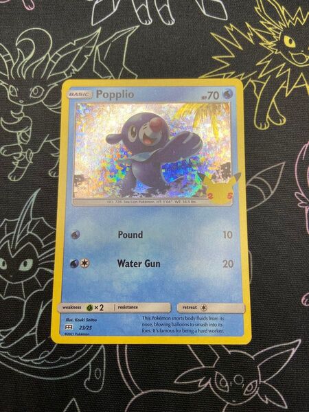 ☆ポケモンカード☆25周年☆アシマリ☆マクドナルド プロモ ホロ PROMO☆ポケカ☆海外☆英語