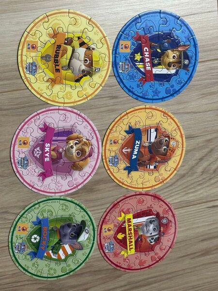 パウっとパズルコースター PAW 松屋 パウパトロール コースター 第一弾全6種類コンプリート