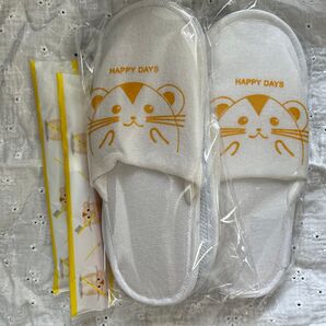 キッズ 使い捨てスリッパ 歯ブラシセット 2セット