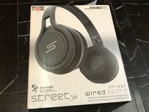 新品未開封・送料無料■SMS Audio STREET by 50 On-Ear Wired Sport Headphone■スポーツ用 オンイヤーヘッドフォン ブラック■モダニティ_画像1