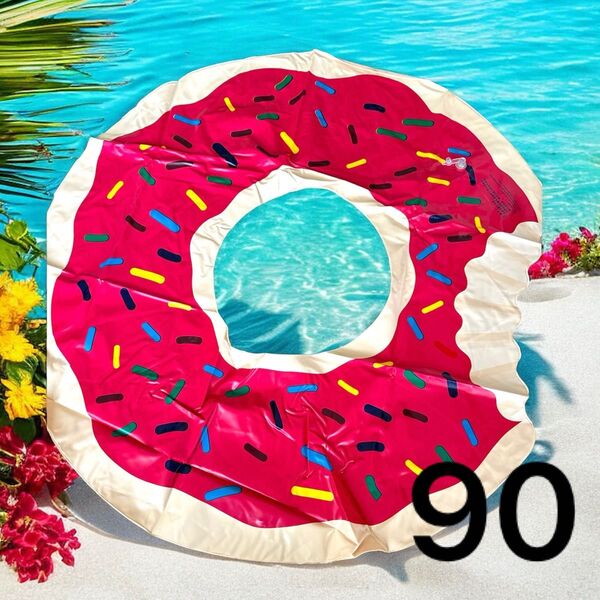 ドーナツ 浮き輪 大人用 90 子供用 60 ビーチ プール ナイトプール