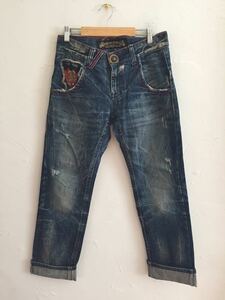 中古 REDPEPPER JEANS レッドペッパー ジーンズ 羽 ウイング 刺繍 ダメージジーンズ サイズ28