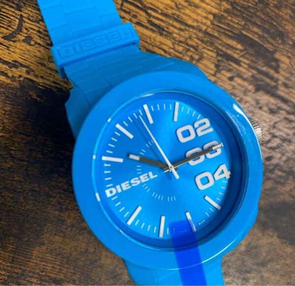 【レア美品】ディーゼル DIESEL 腕時計 ブルー