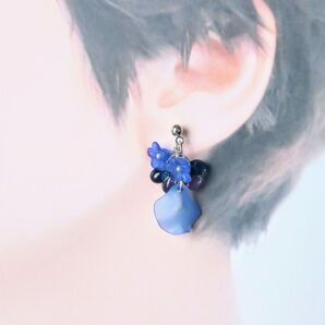 爽やかテイスト♪ ハンドメイド アクセサリー ピアス イヤリング 可愛い(no.222