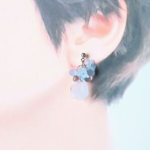 爽やかテイスト♪ ハンドメイド アクセサリー ピアス イヤリング(no.223