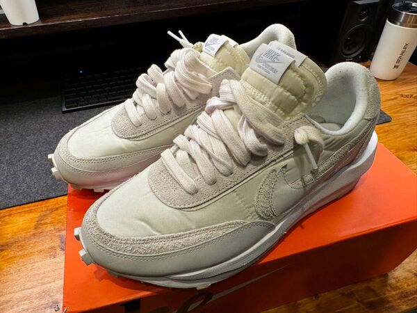 sacai × Nike LDV Waffle "Triple White"