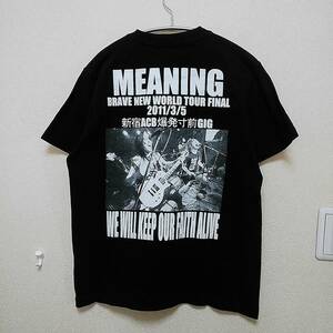 バンドTシャツ【MEANING】PIZZA OF DEATH　ミーニング　S　2001.3.5　新宿ACB爆発寸前GIG　190819-05236