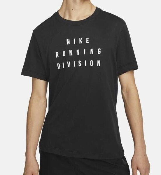 新品 送料込 NIKE DRI-FIT RUN DIVISION S/S TEE Mサイズ 黒 ナイキ ドライフィット ラン ディビジョン Tシャツ ランニング