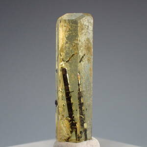 タジキスタン共和国産 結晶面がある ヘリオドール 原石 2.4g 天然石 鉱物標本 ゴールデンベリル イエローベリル ベリル