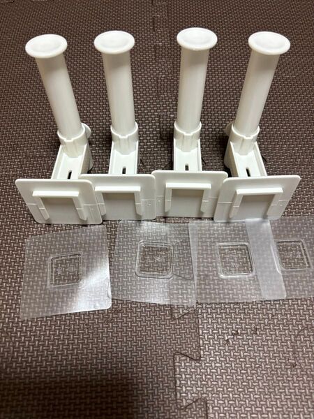 フック ペーパーホルダー壁掛けフック 粘着フック 剥がせるフック4個セット