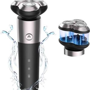 髭剃り メンズ 電動シェーバー 水洗い可能 防水 3d回転式ヘッド 自動研磨 電気シェーバー 電気カミソリ USB充電
