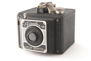 ☆Super Rare☆Time Traveler 120 Pho-Tak Antique Vintage Box Camera Made in Chicago #9081762