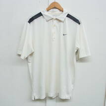 NIKE GOLF ナイキゴルフ☆メンズ ポロシャツ Lサイズ ☆吸汗速乾 メッシュ加工 DRI-FIT ☆スポーツ フィットネス トレーニング_画像1