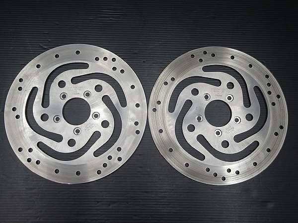 ハーレーダビットソン純正ディスクローター(フロント左右2枚) Yahoo!オークション -「純正フロントブレーキローター