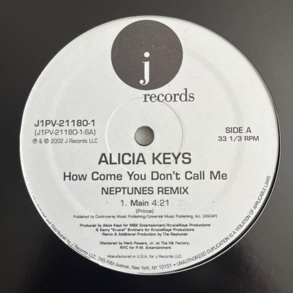 Alicia Keys - How Come You Don't Call Me (プロモ) (Promo)