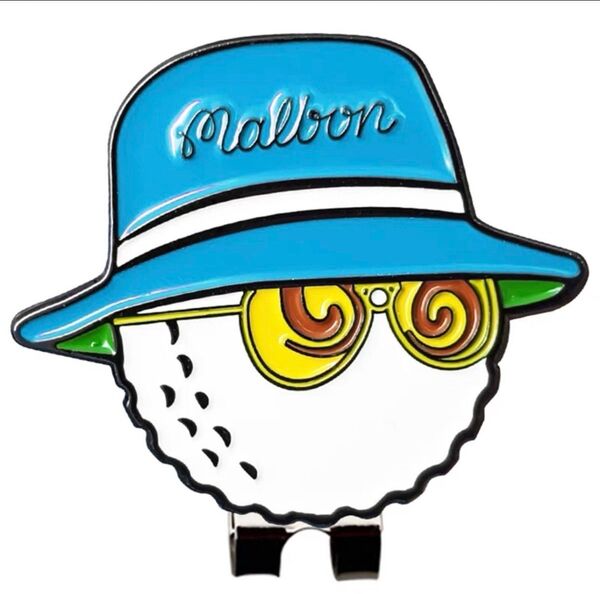 malbon golf マルボンゴルフ クリップマーカー マグネット ブルー