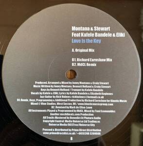 11'HOUSE / Love Is The Key / Montana & Stewart feat,Feat Kafele Bandele & Eliki