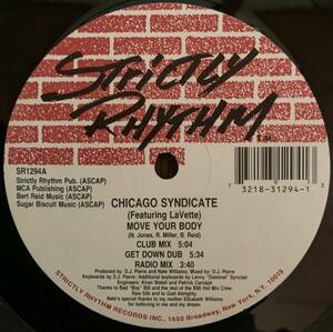 90'HOUSE / MOVE YOUR BODY / CHICAGO SYNDICATE US盤